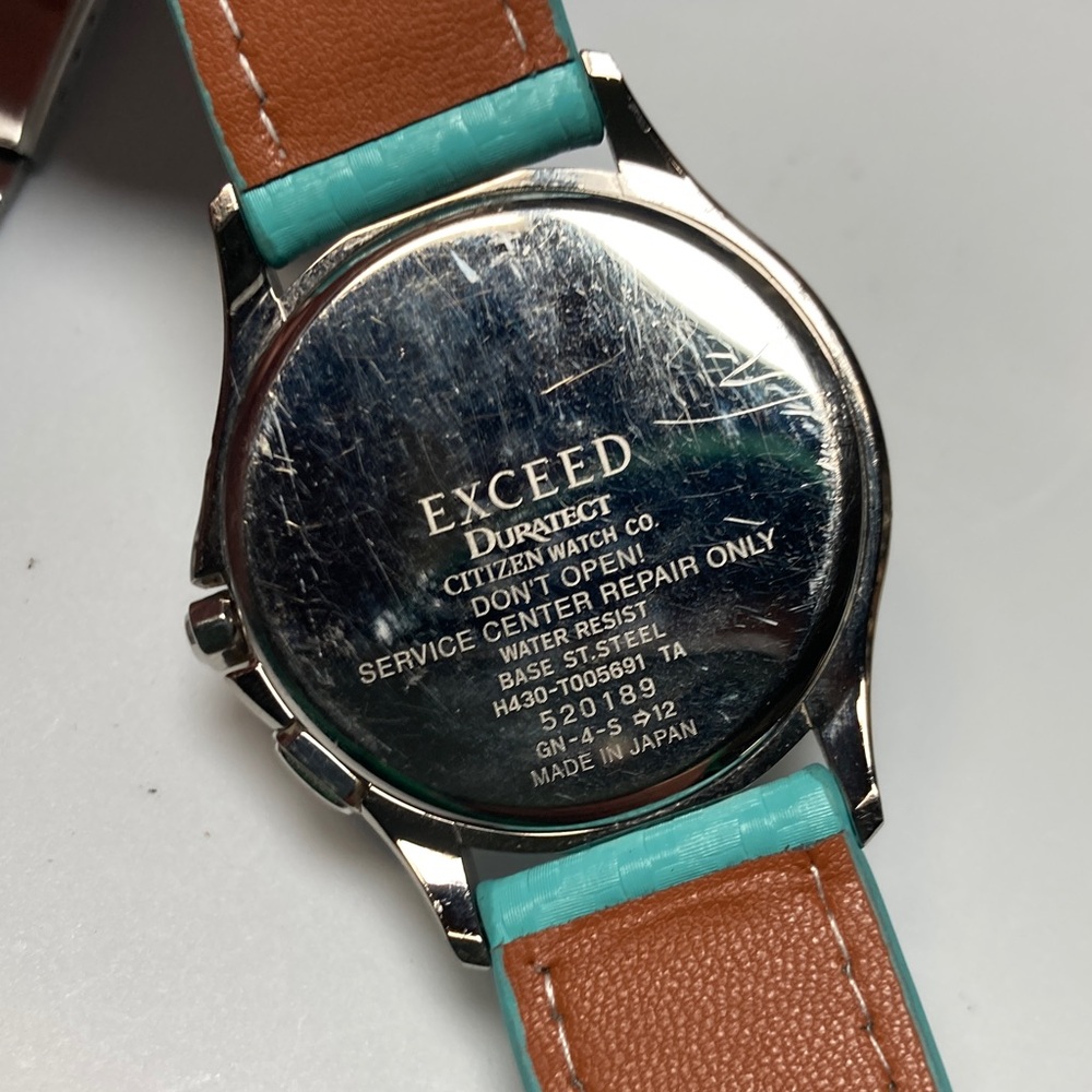 Citizen Exceed Eco Drive, H430-T005691, mother pearl dial, 2 straps - Picture 9 of 16